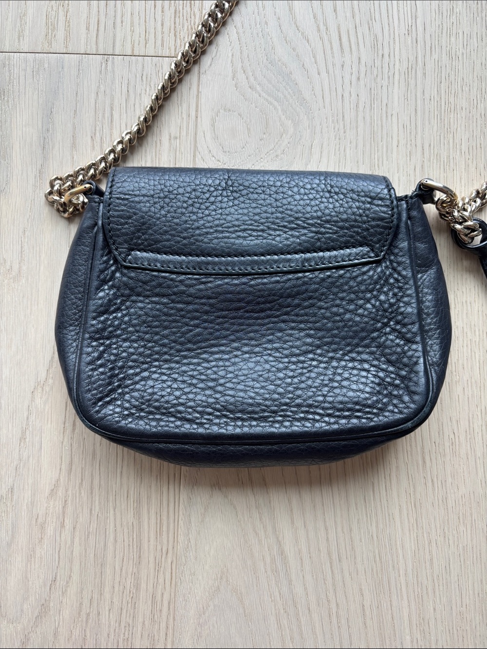 Gucci Black Soho Interlocking G Chain Crossbody Bag - Picture 6 of 12